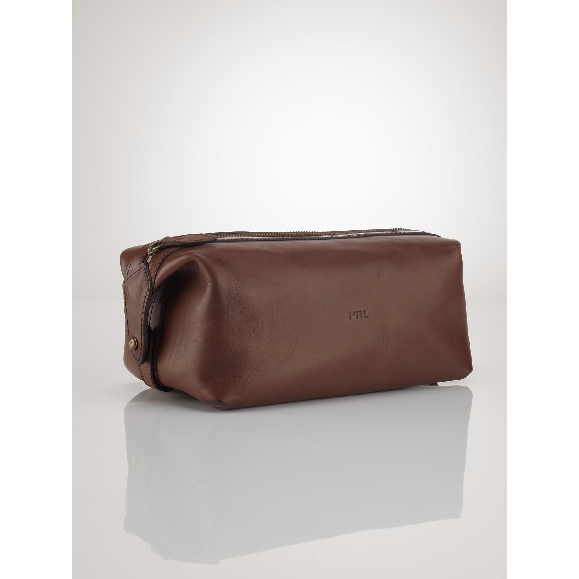 Lyst Polo Ralph Lauren Leather Travel Bag in Brown for Men