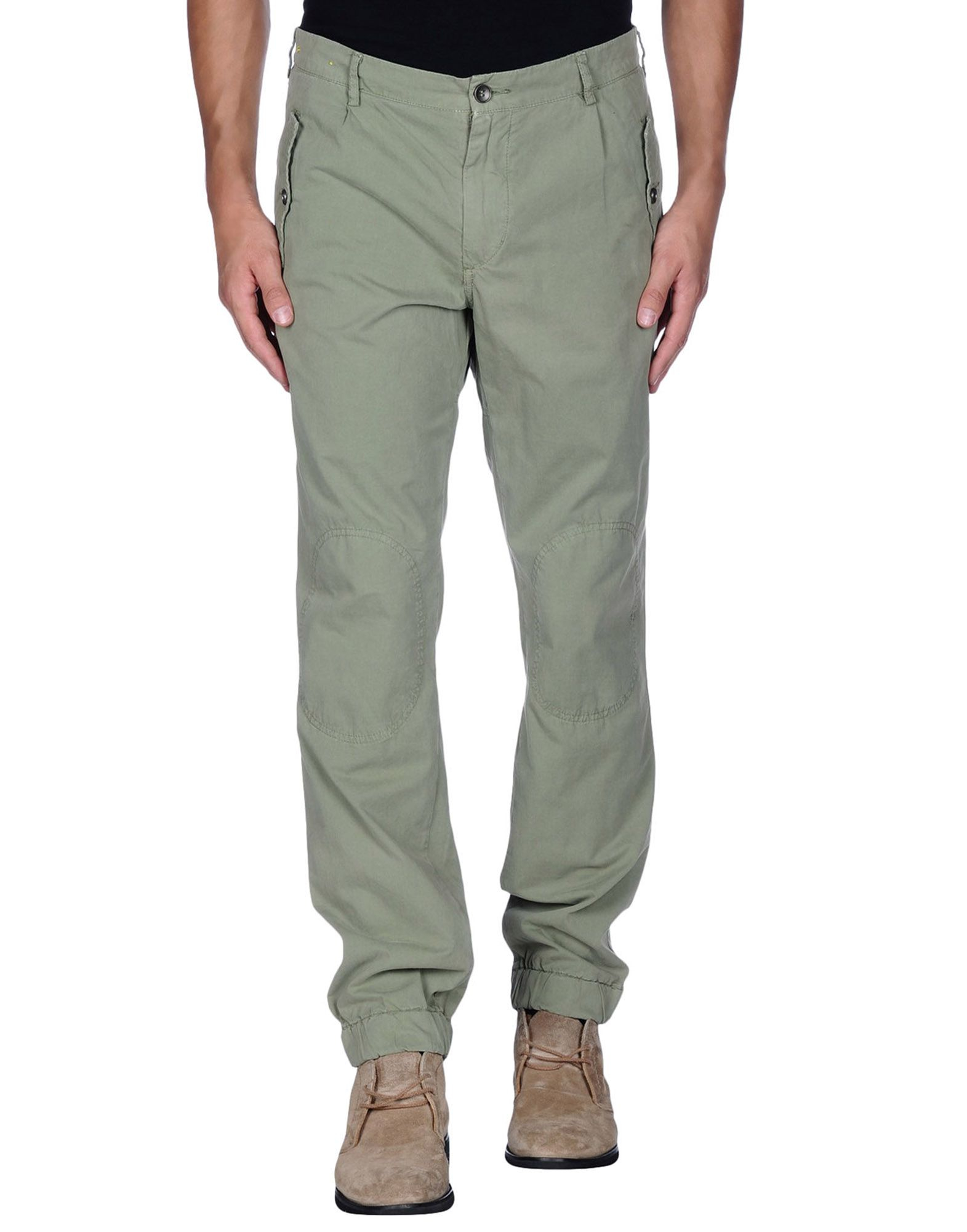 green casual pants