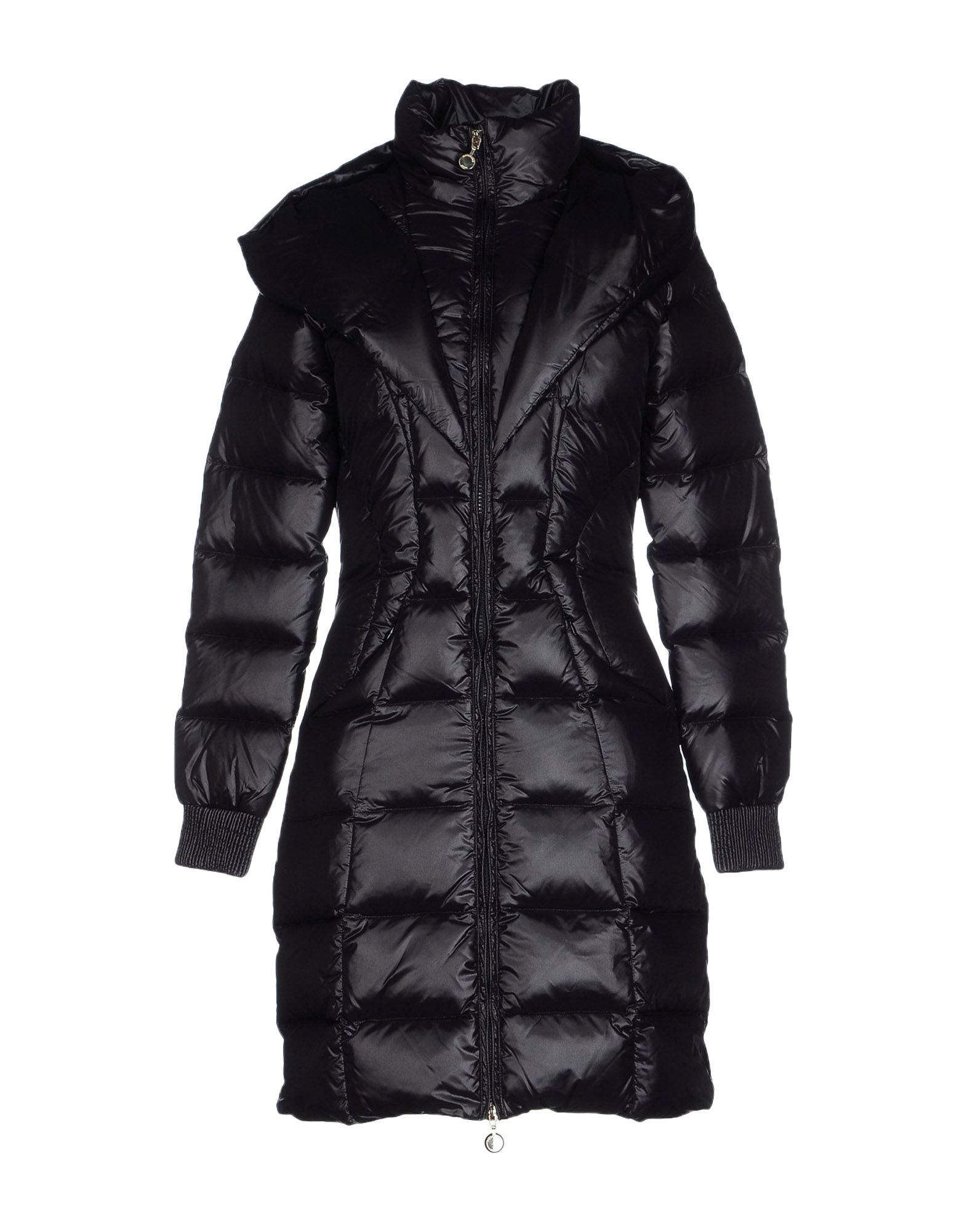 guess long black coat