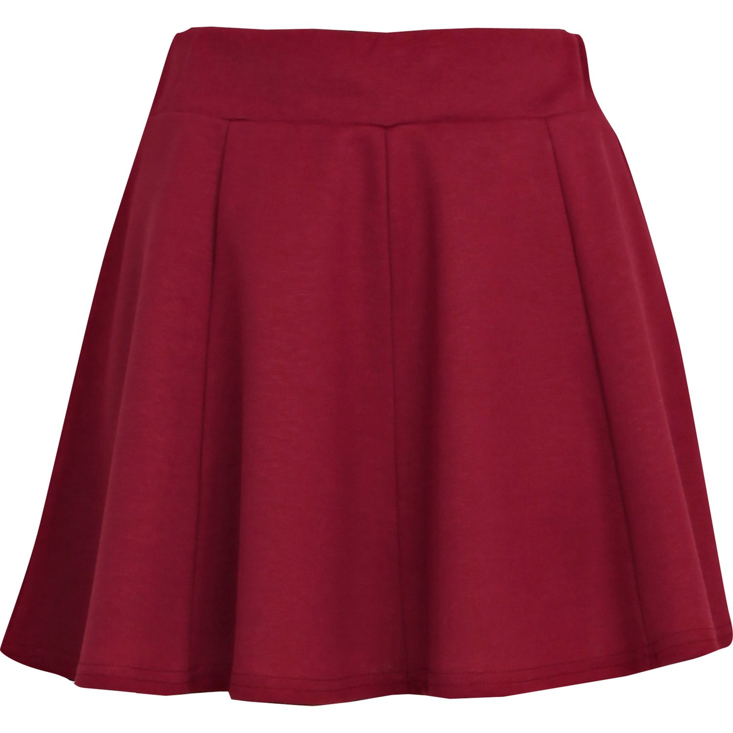 River Island Dark Pink Panelled Skater Skirt in Pink - Lyst