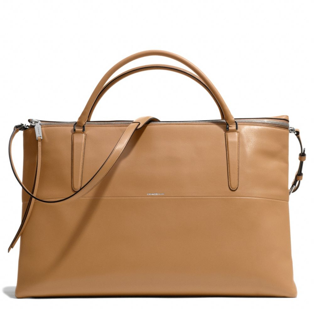 Lyst Coach The Weekend Borough Bag In Retro Glove Tan Leather Brown Gallery Women S Weekender Bags Coach
