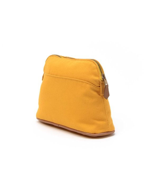 Herms Preowned Yellow Cotton Bolide Pouch in Yellow | Lyst  