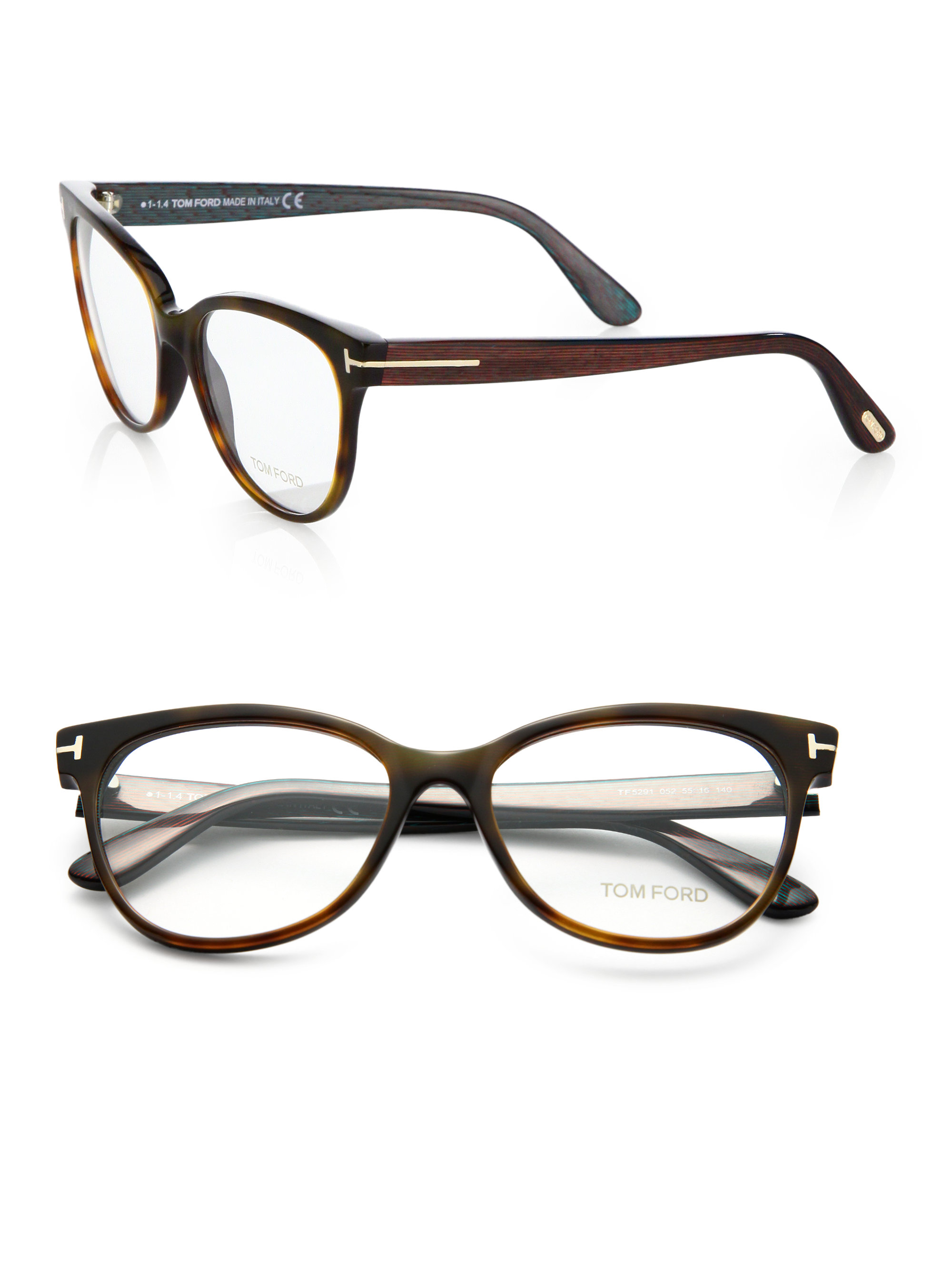 Lyst - Tom Ford Cat's-eye Optical Glasses in Brown