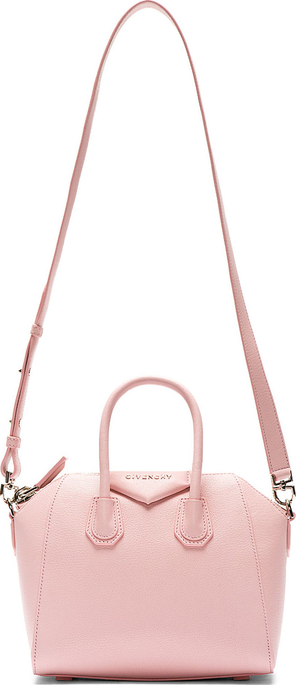 Lyst - Givenchy Pink Leather Antigona Sugar Mini Shoulder Bag in Pink