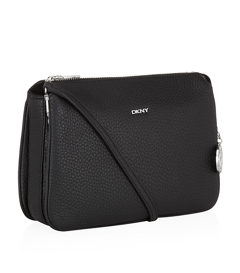 Dkny Tribeca Triple Cross Body Bag in Black Lyst
