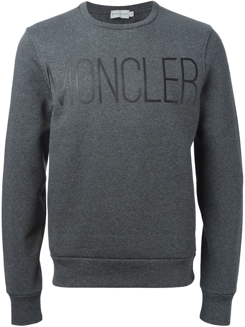 grey moncler sweatshirt