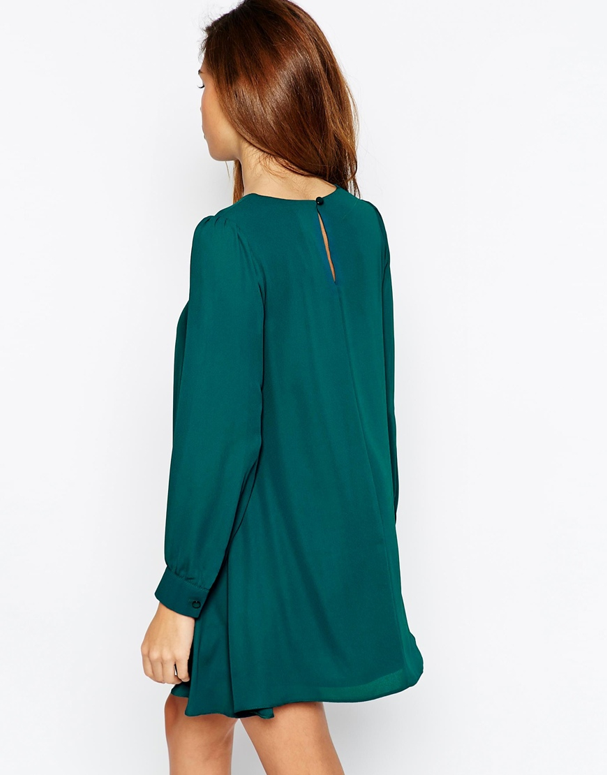 asos petite long sleeve dress