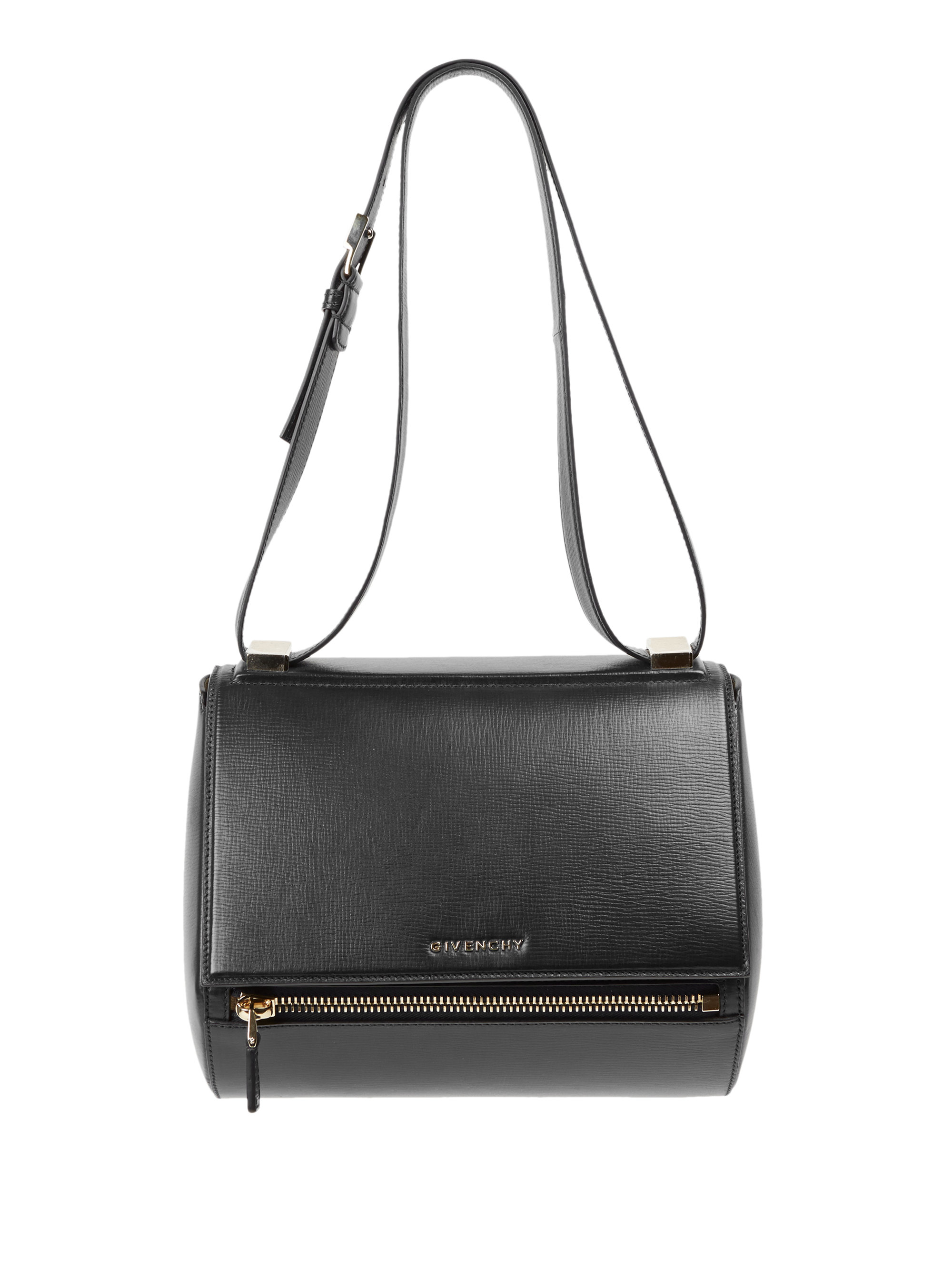 Lyst Givenchy Pandora Box Medium Textured Leather Crossbody Bag in Black