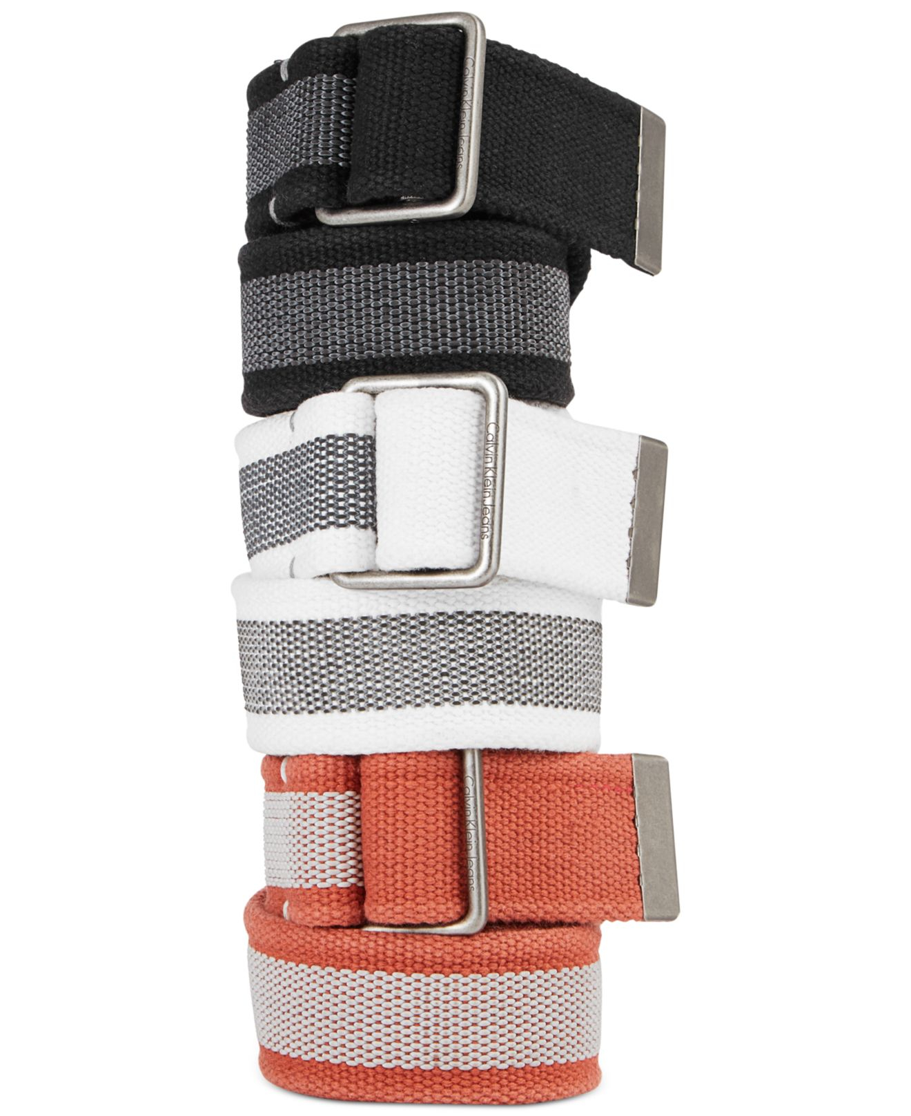 Lyst Calvin Klein Cotton bed Casual Belt in Orange for Men