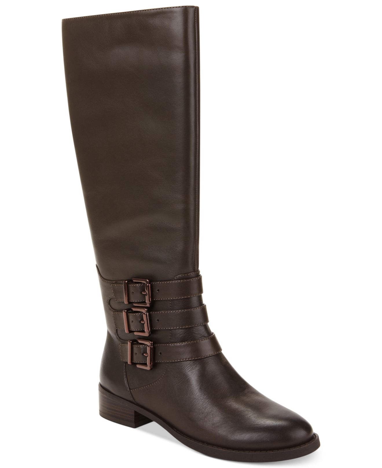 Lyst - Inc International Concepts Women'S Francy 3-Buckle Riding Boots ...