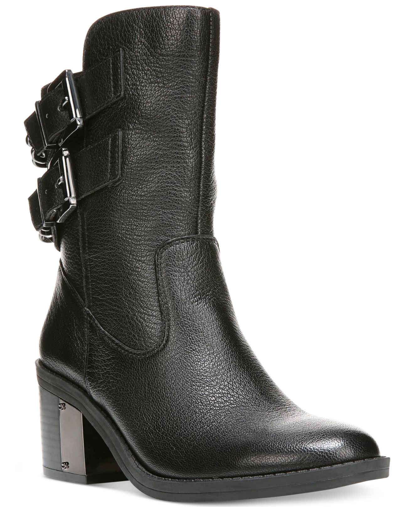 Lyst - Fergie Wistful Leather Ankle Boots in Black