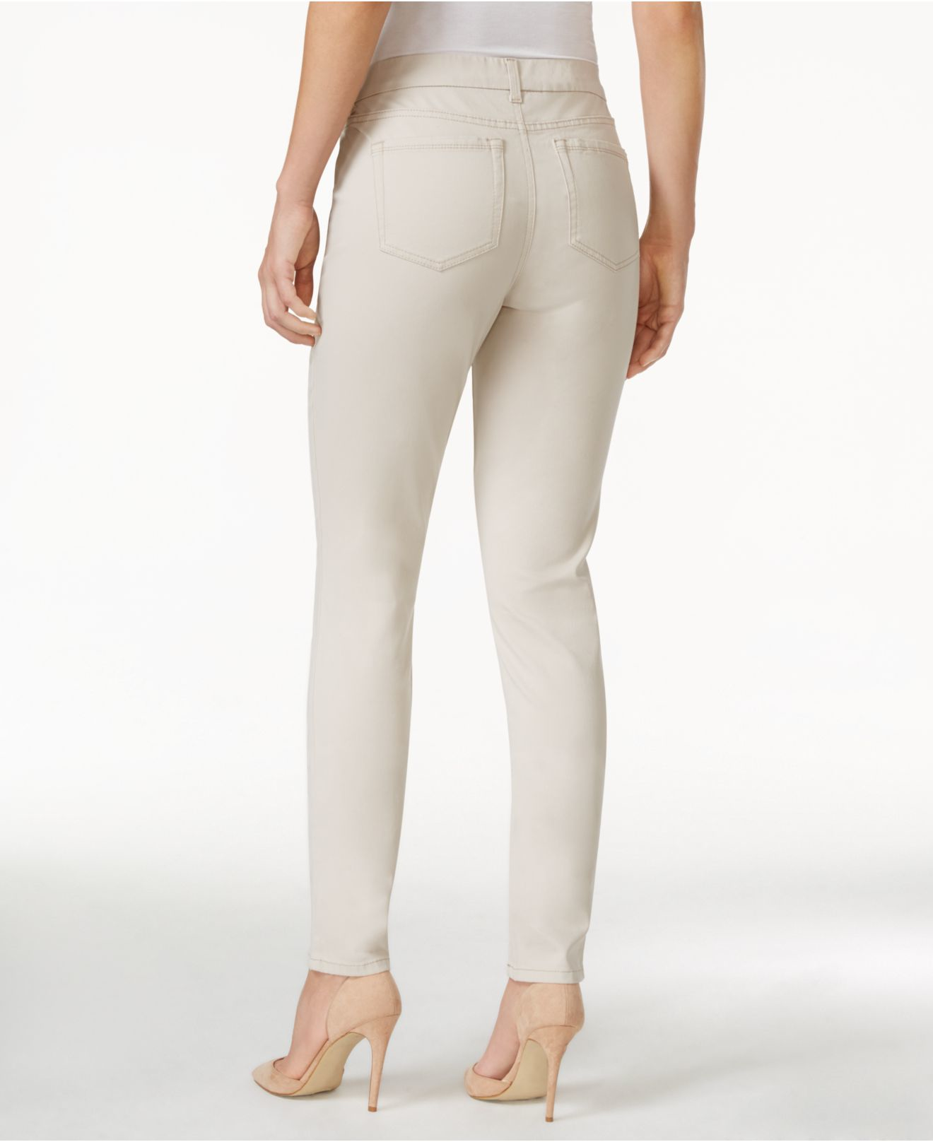 Lyst - Charter Club Colored Pull-on Skinny Jeans in White