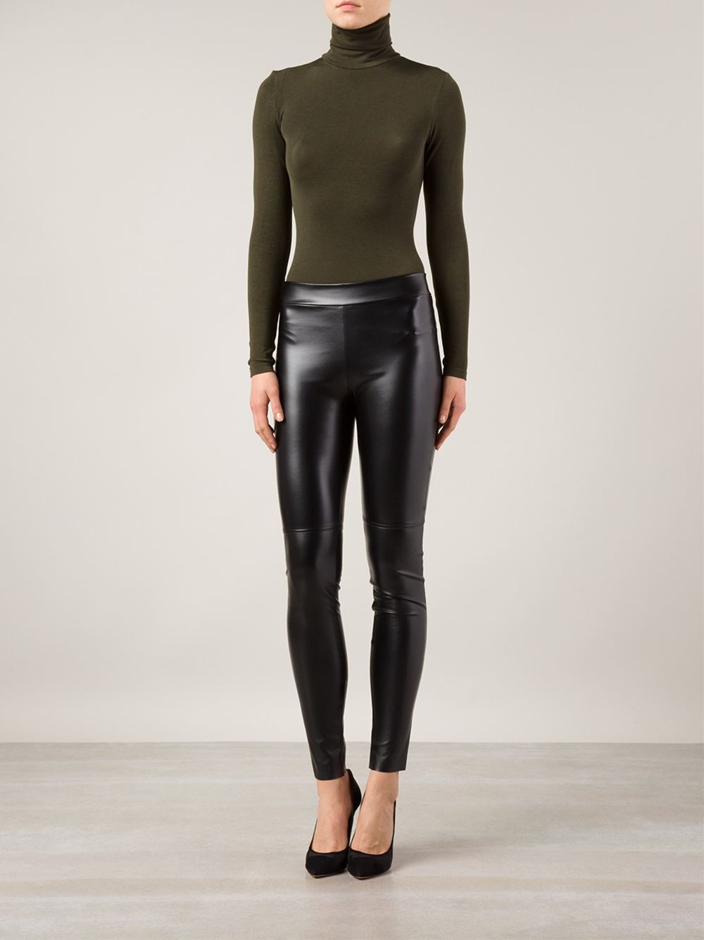 Wolford 'estella' Leggings in Black | Lyst