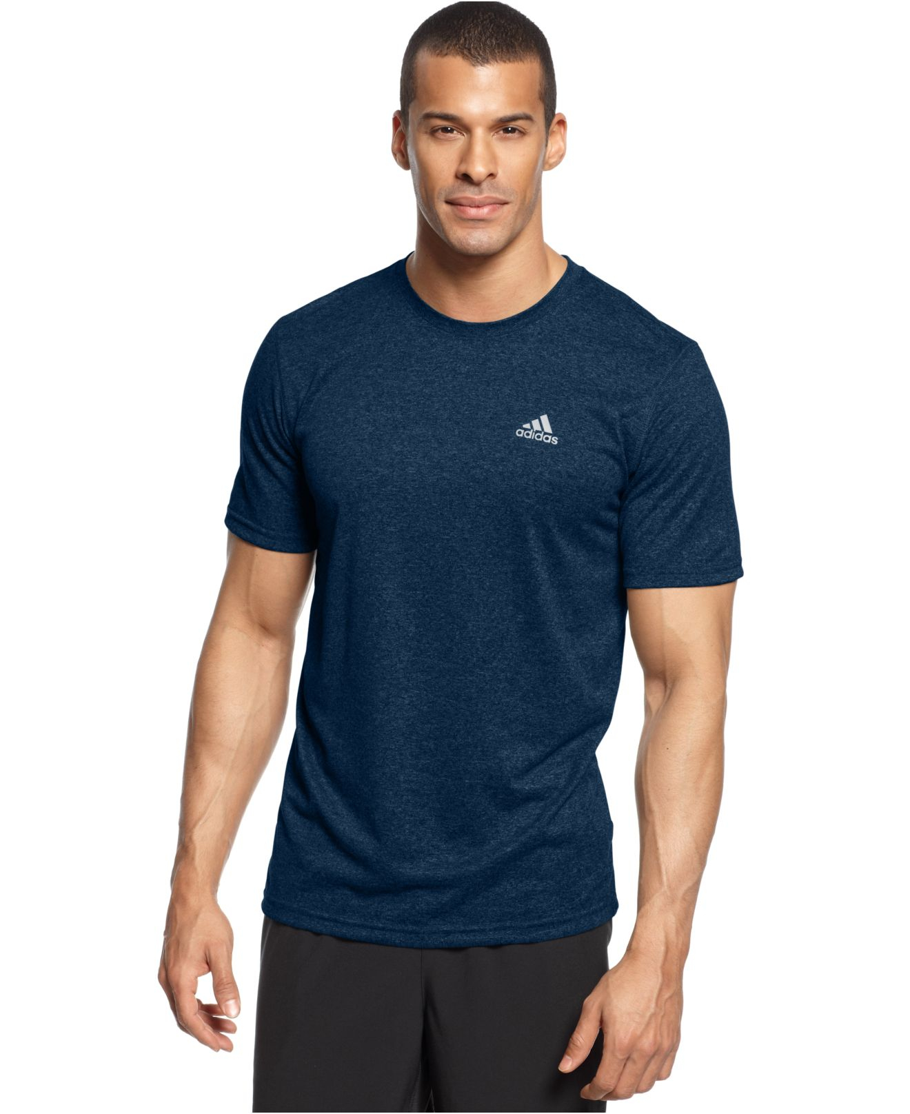 Lyst - Adidas Climalite Short-Sleeve T-Shirt in Blue for Men