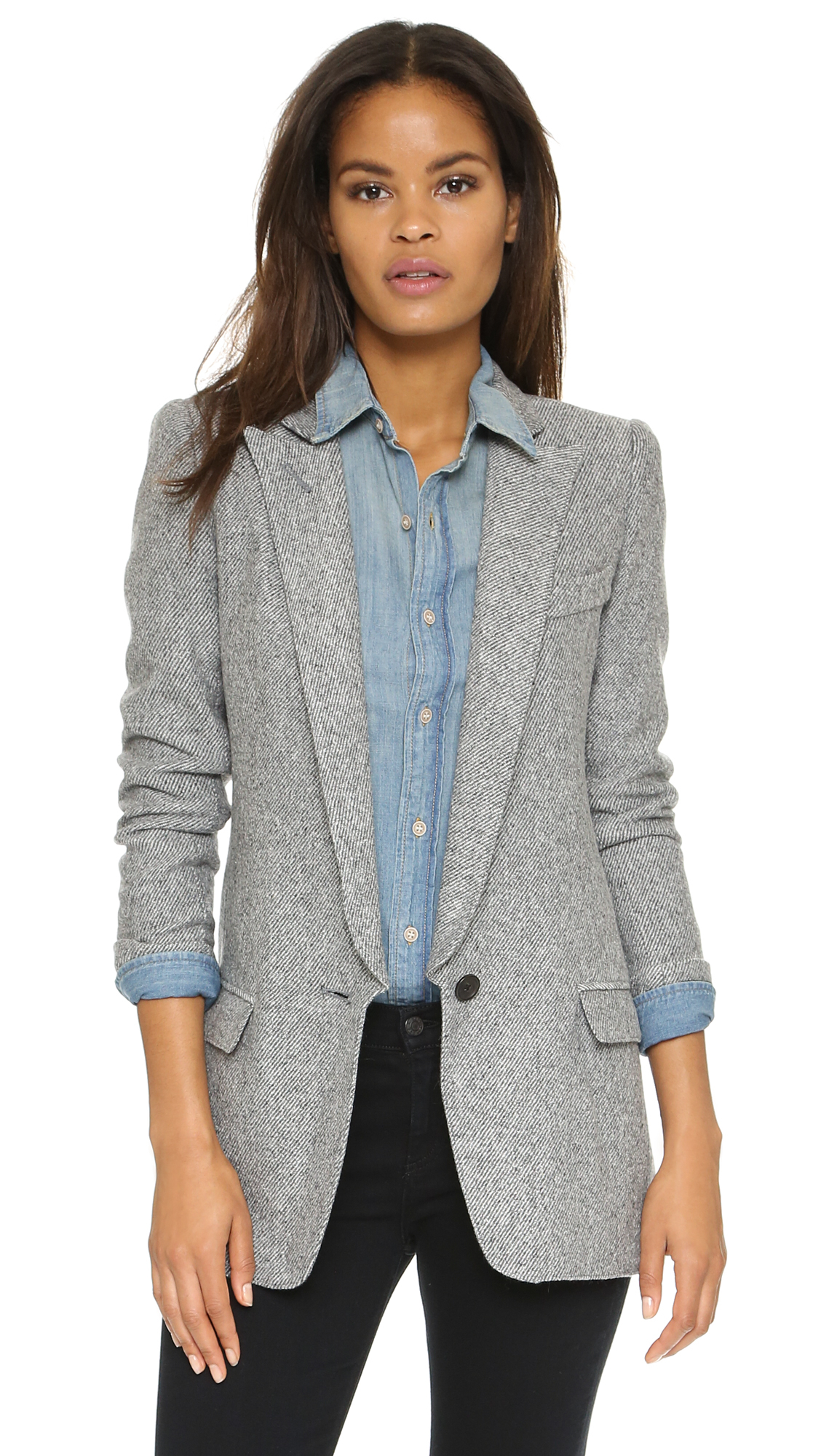 Amazon long grey blazers for women 2017