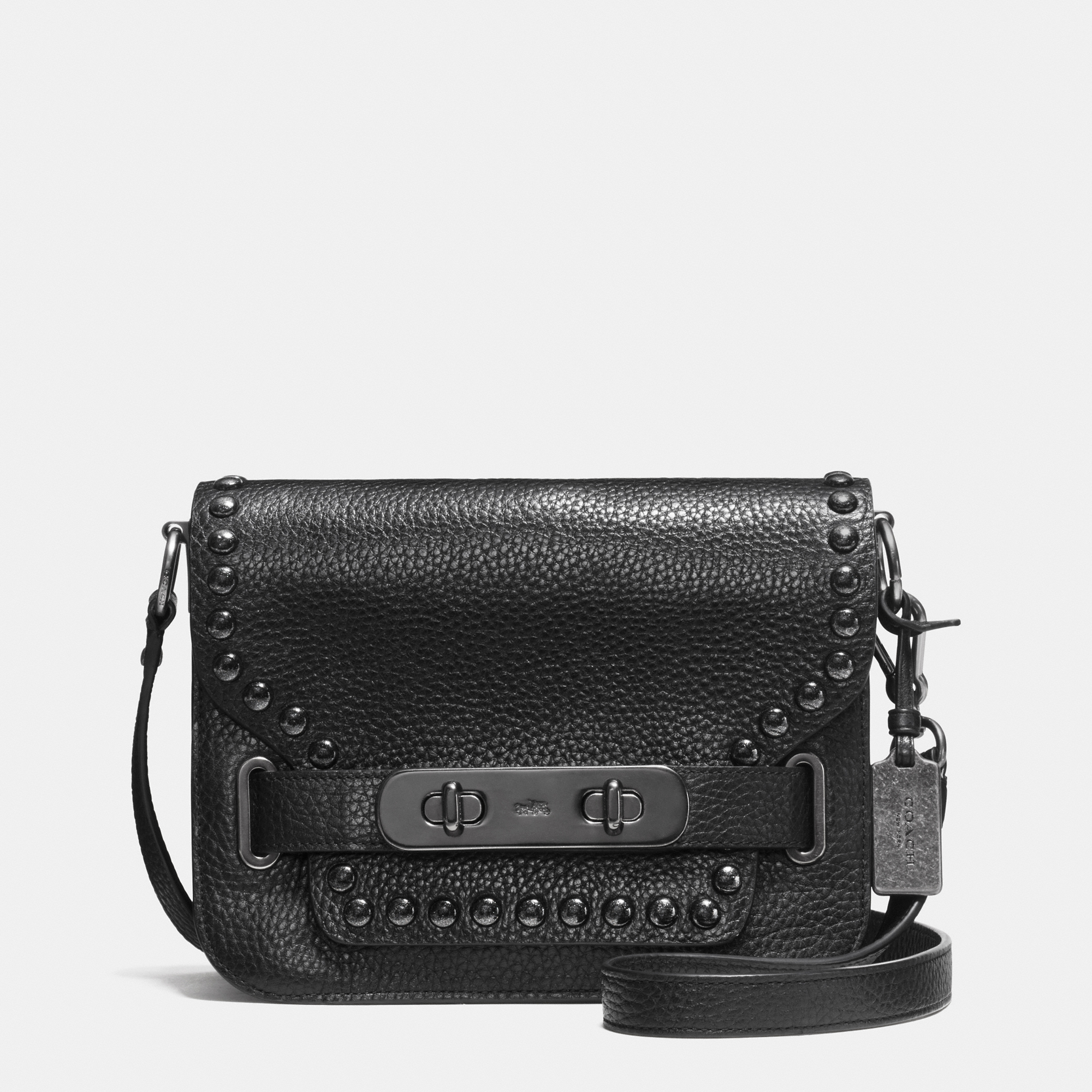 Lyst Coach Small Swagger Shoulder Bag In Black Gallery