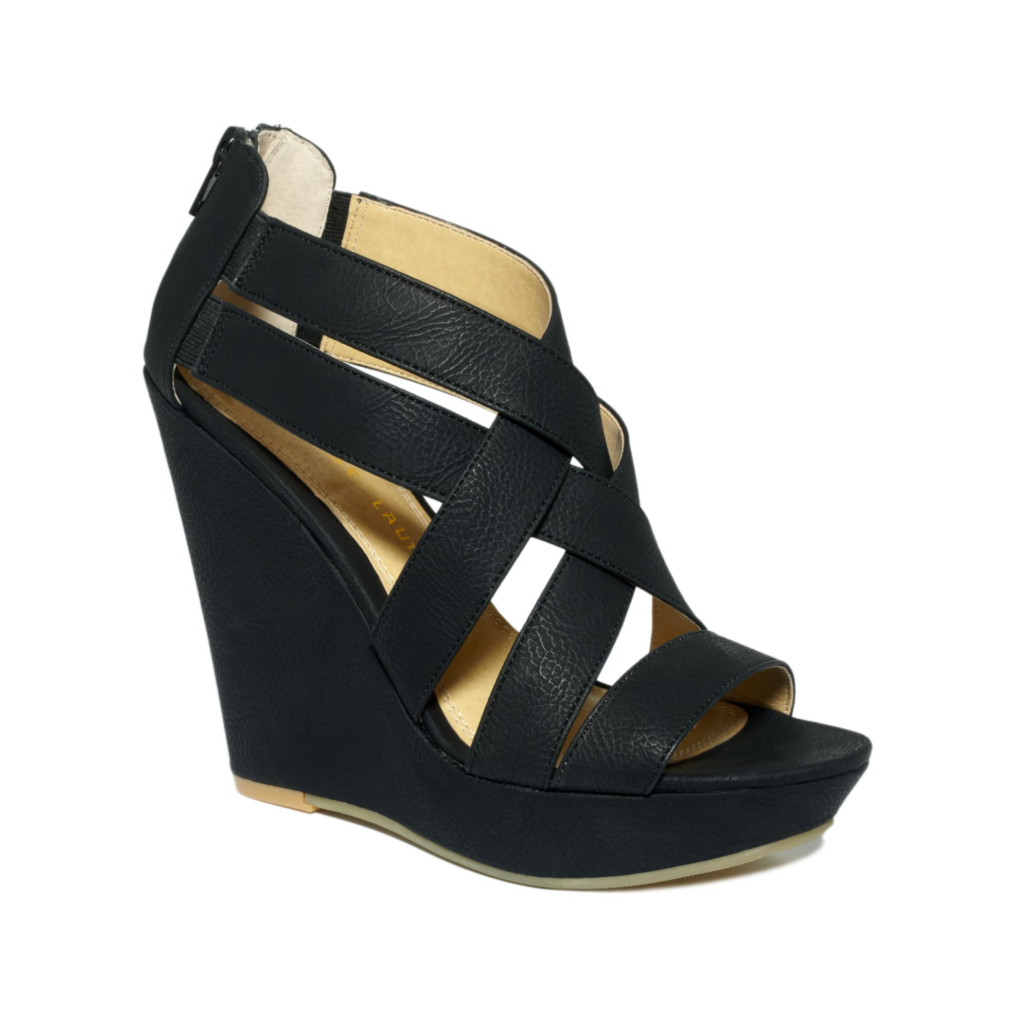 Chinese Laundry Major Crush Wedge Sandals in Black | Lyst