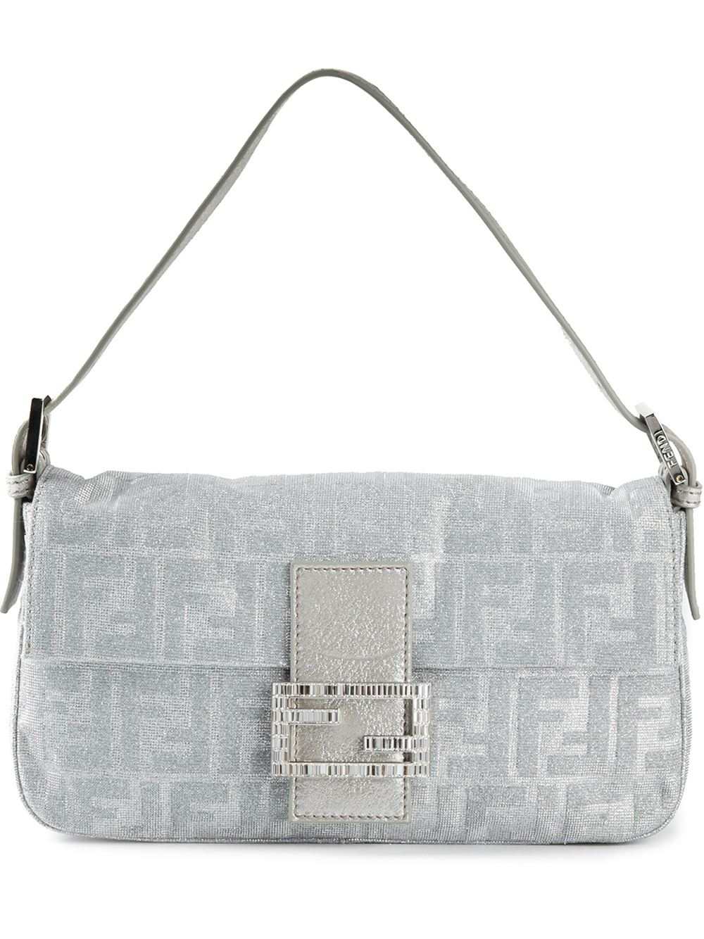 Fendi Baguette Shoulder Bag in Gray - Lyst