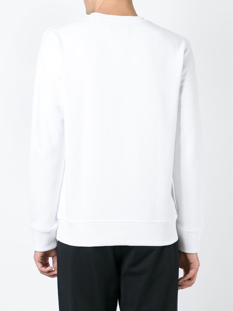 Lyst - Calvin Klein Jeans Logo Print Sweatshirt in White for Men