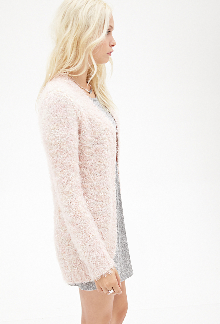 fuzzy eyelash cardigan