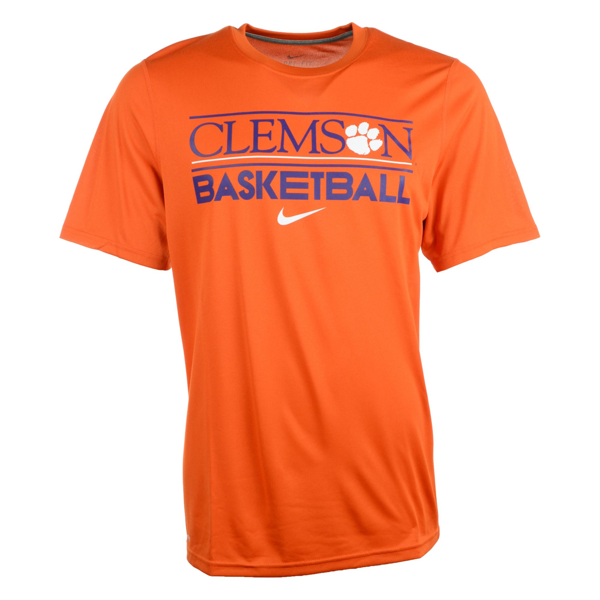 Nike Men'S Clemson Tigers Team Issue Basketball Practice Dri-Fit T ...