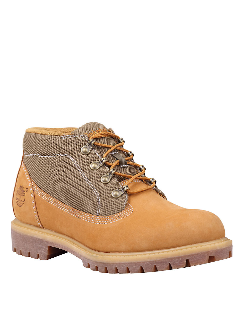 Timberland | Brown Campsite Nubuck Leather And Cordura Boots for Men | Lyst