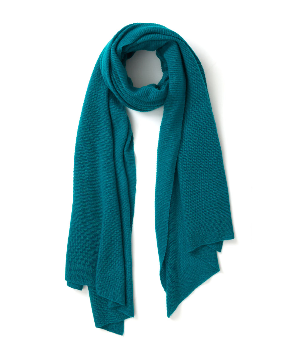 teal scarf