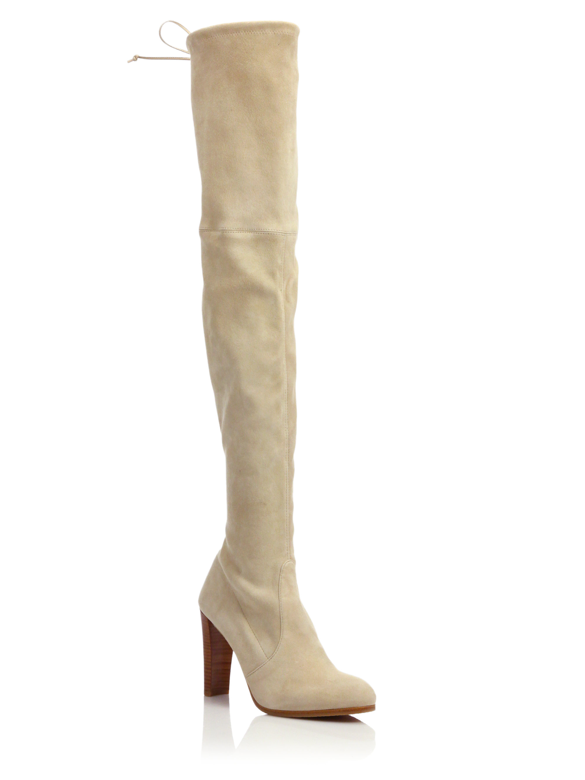 Stuart weitzman Highland Suede Over-The-Knee Boots in Brown | Lyst