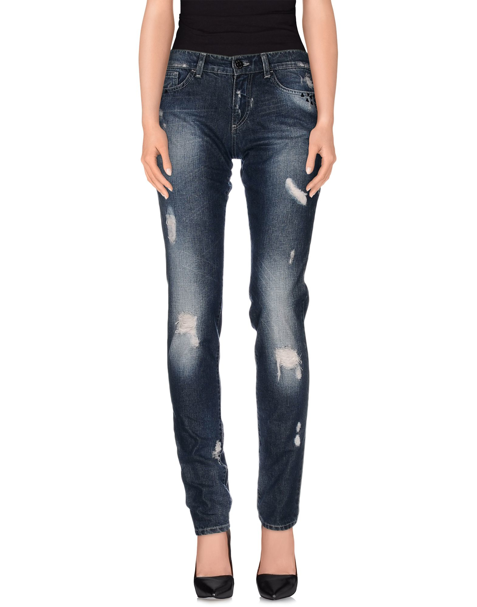 Lyst - Versace Jeans Denim Trousers in Blue