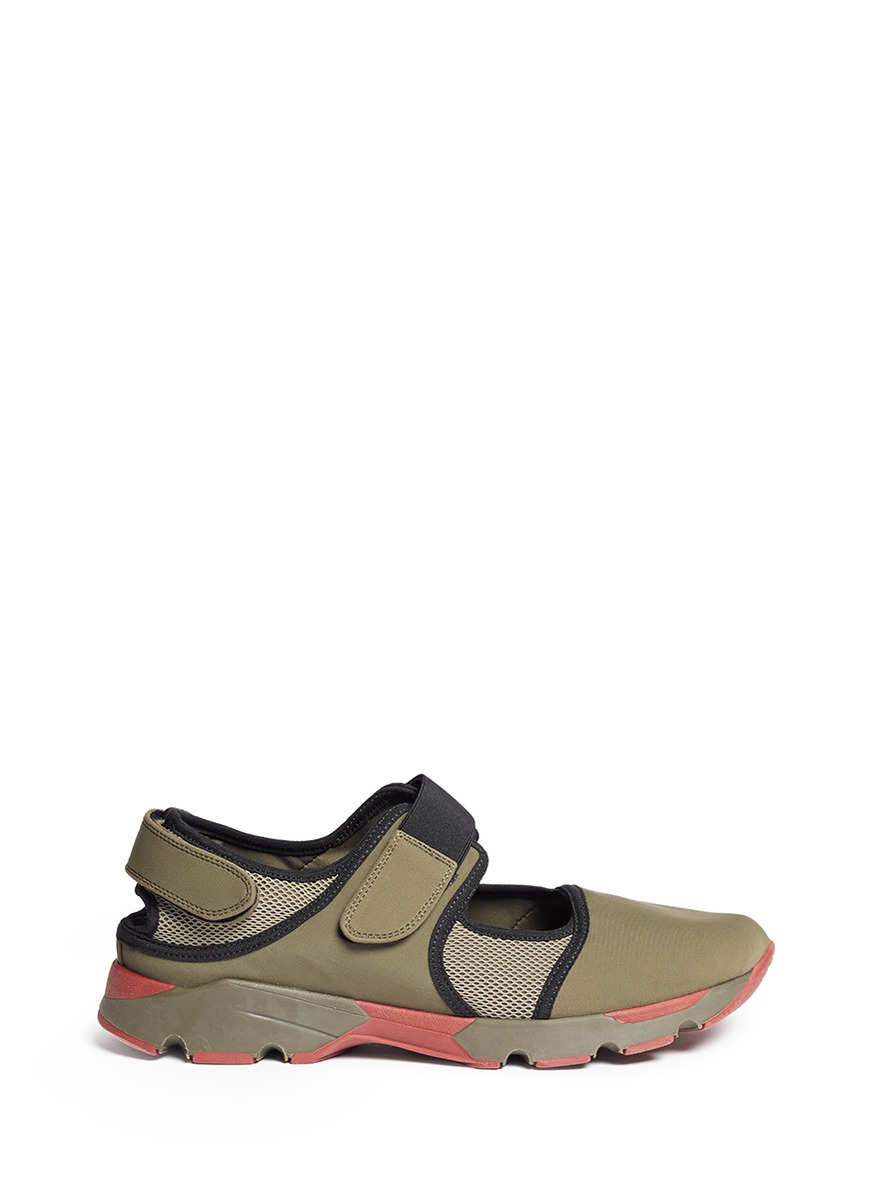 sneakers with velcro straps marni velcro mesh neoprene sneakers in green lyst sneakers with velcro straps marni velcro mesh neoprene sneakers in green lyst