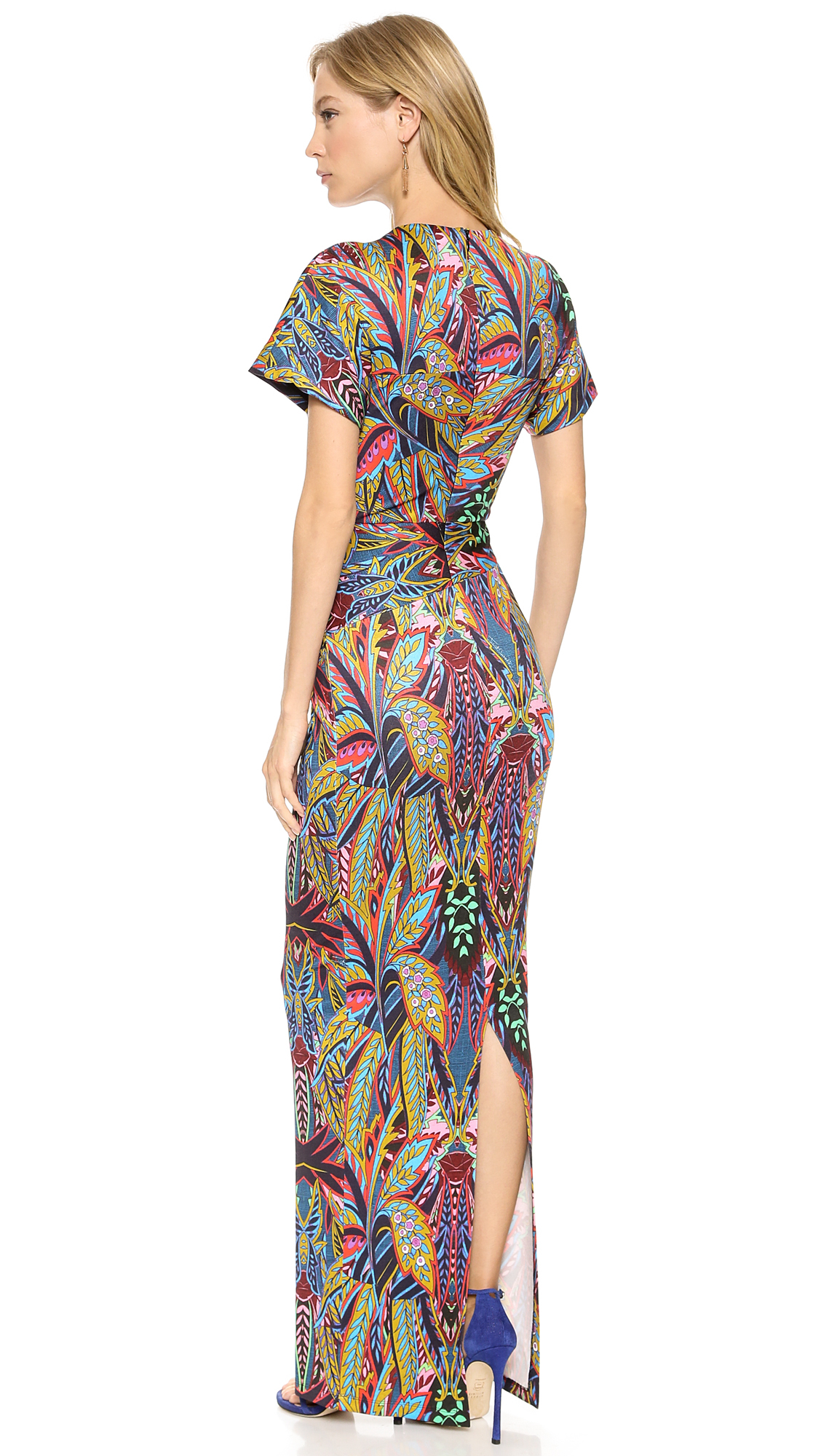 Lyst Just Cavalli Vintage Jungle Print Maxi Dress Multicolor
