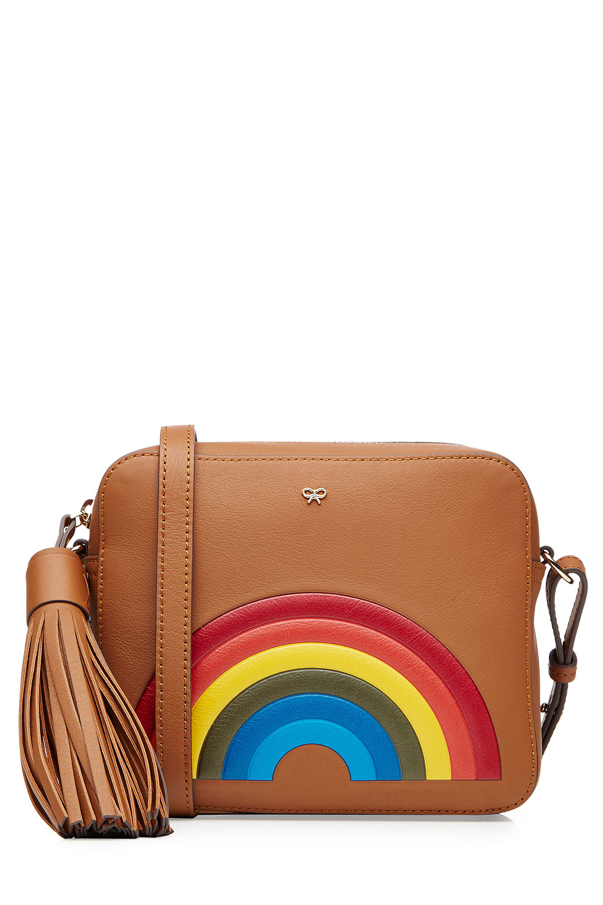 Anya hindmarch Rainbow Cross Body Bag in Brown | Lyst
