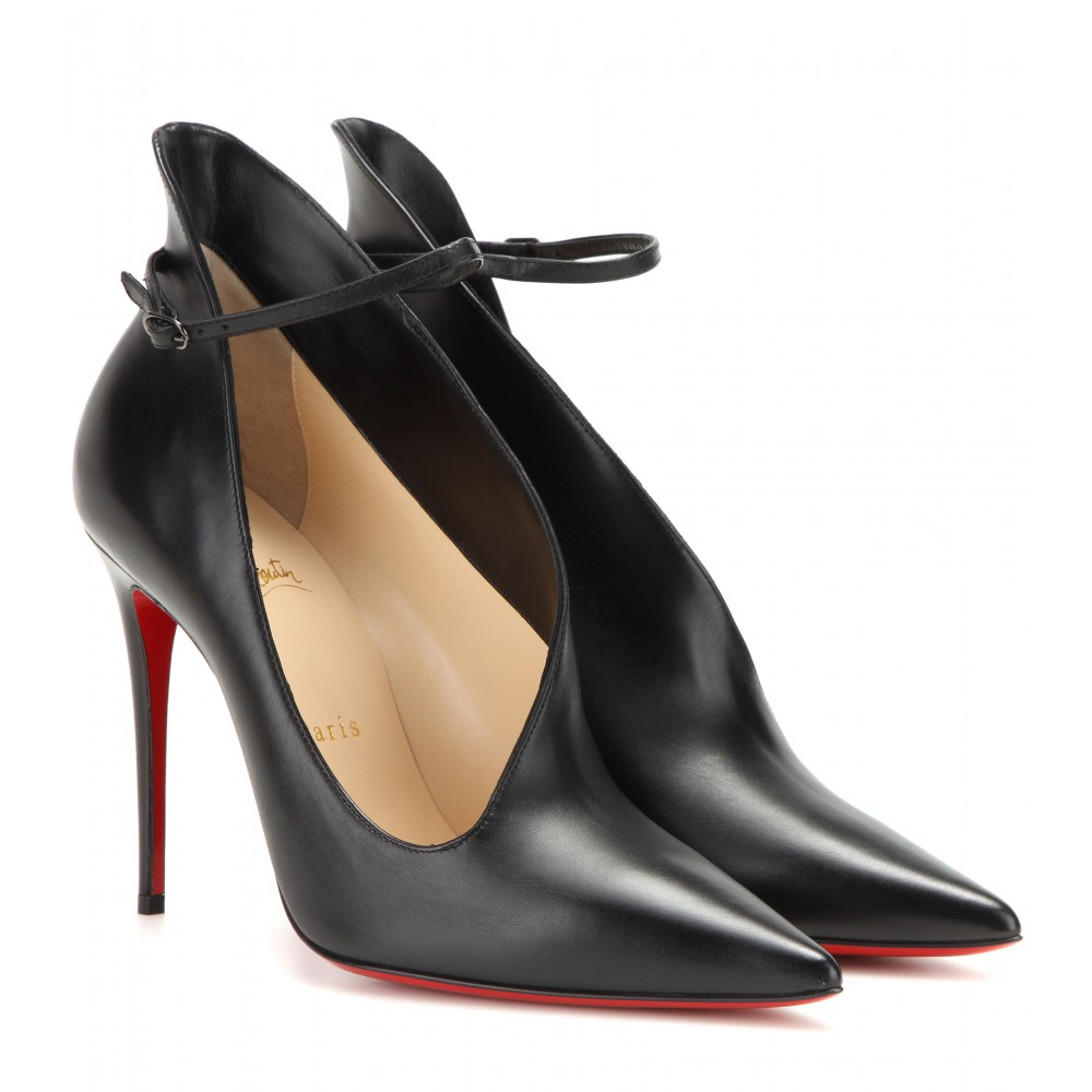 Christian louboutin Vampydoly Sculpted Leather Pumps in Black | Lyst