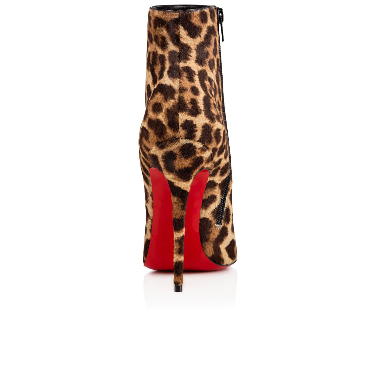 louboutin brown booties