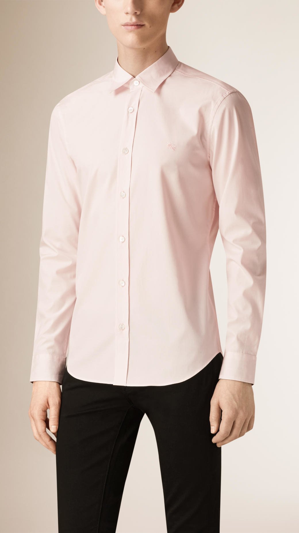 pale pink shirt