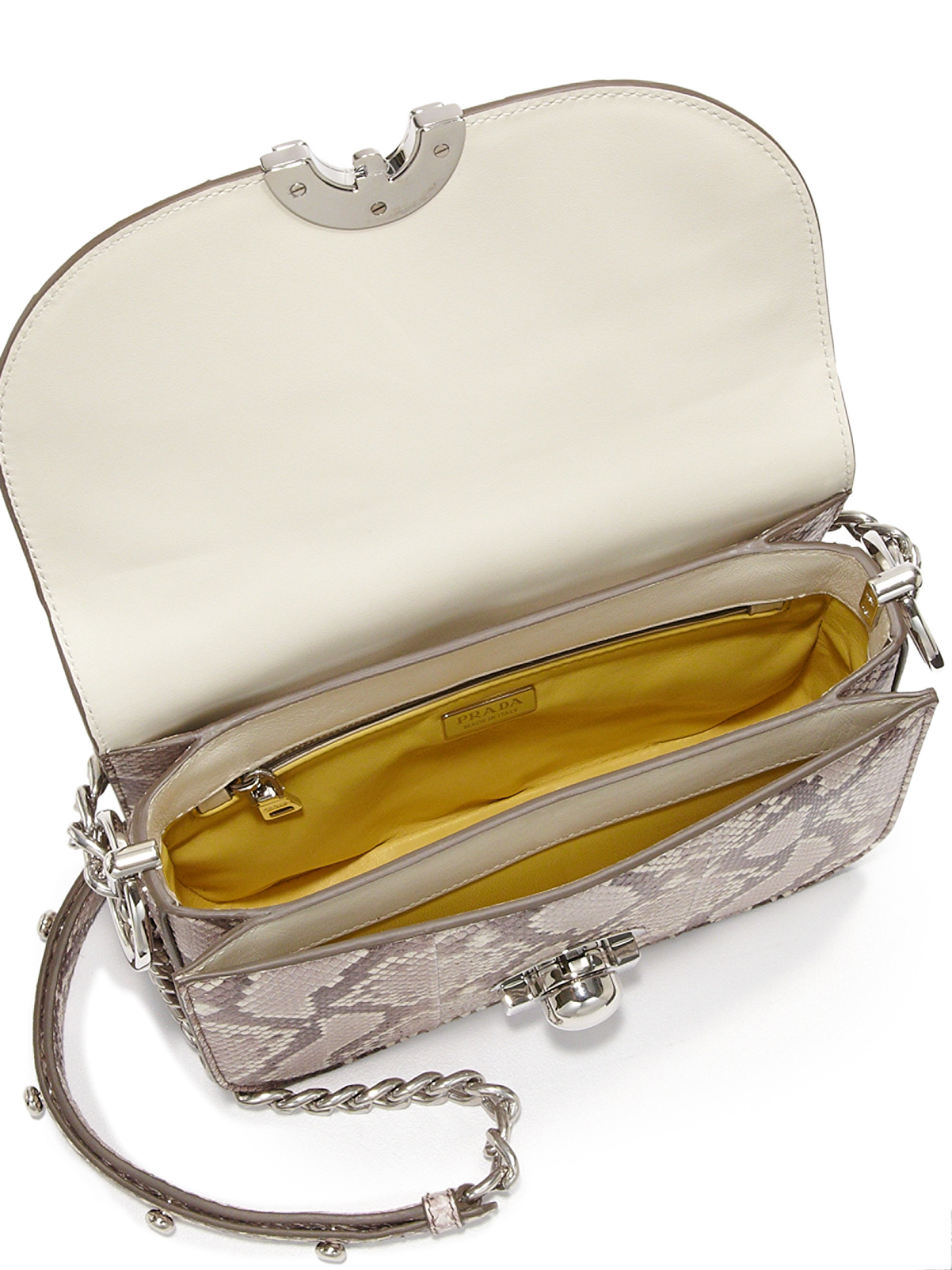 prada knockoff handbags cheap - Prada Python \u0026amp; Ayers Baiadera Arcade Bag in Beige (beige-multi) | Lyst