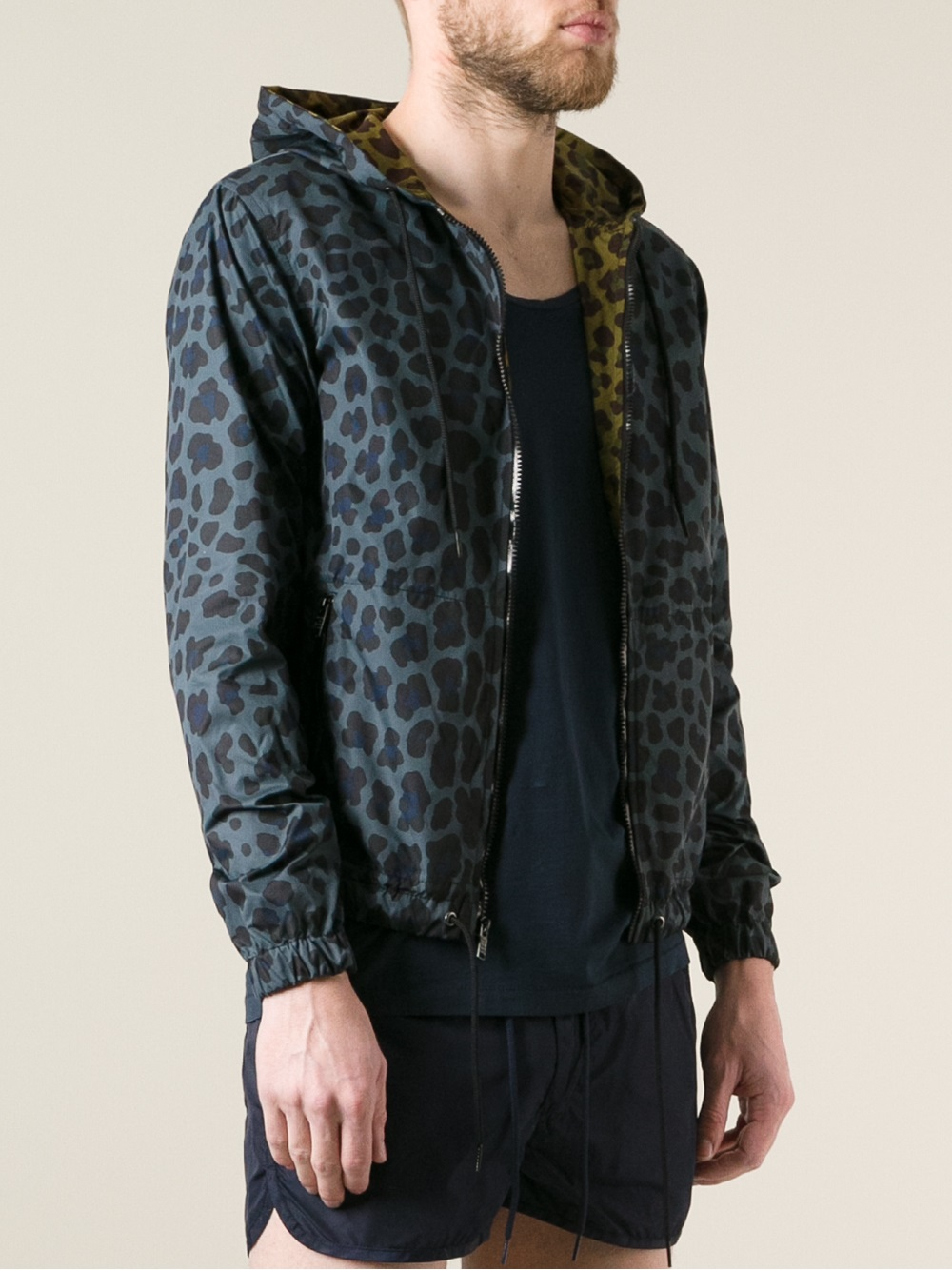 Lyst - Marc By Marc Jacobs Leopard Print Jacket in Gray for Men