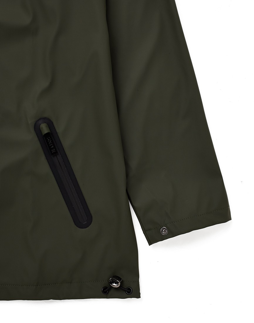 Lyst - Rains Breaker Zip Through Jacket in Green for Men