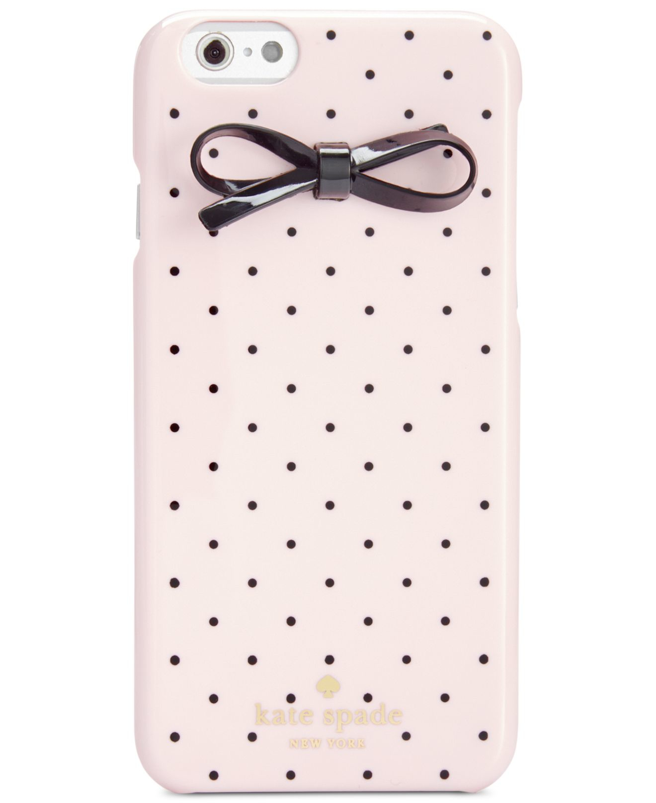 Kate spade new york Tiny Black Bow Resin Iphone 6 Case in Pink Lyst