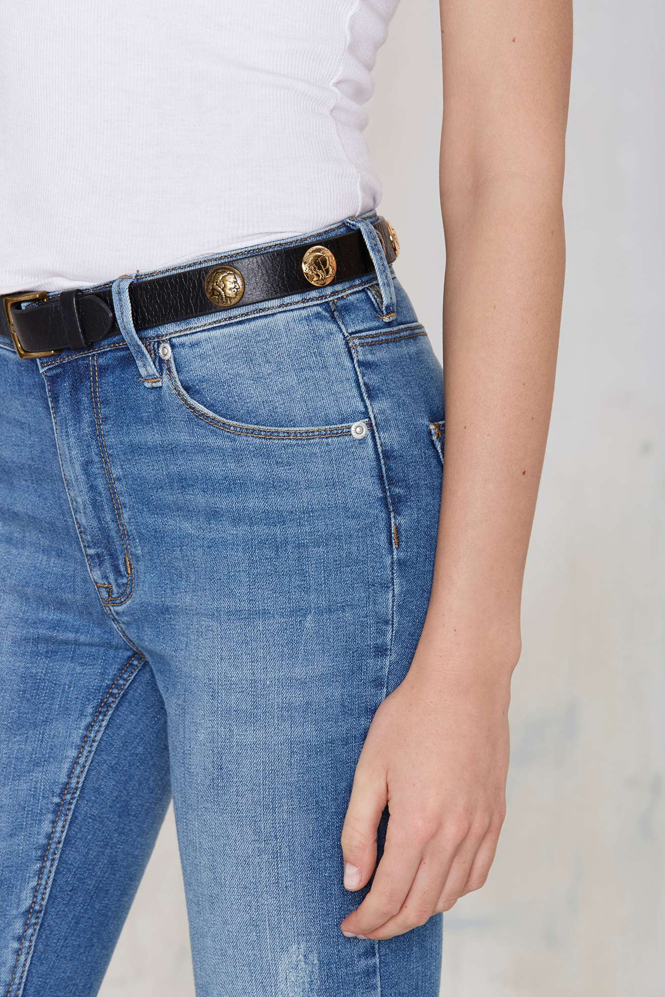 Lyst Nasty Gal Lovestrength Chief Leather Belt in Black