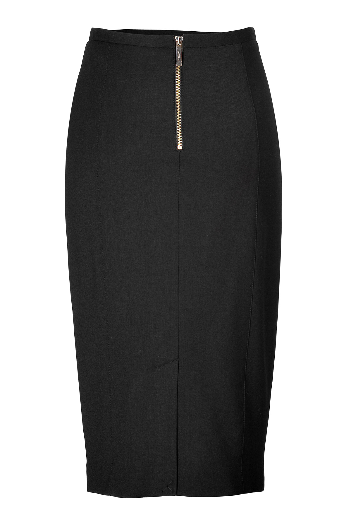 Lyst Burberry Highwaisted Pencil Skirt in Black