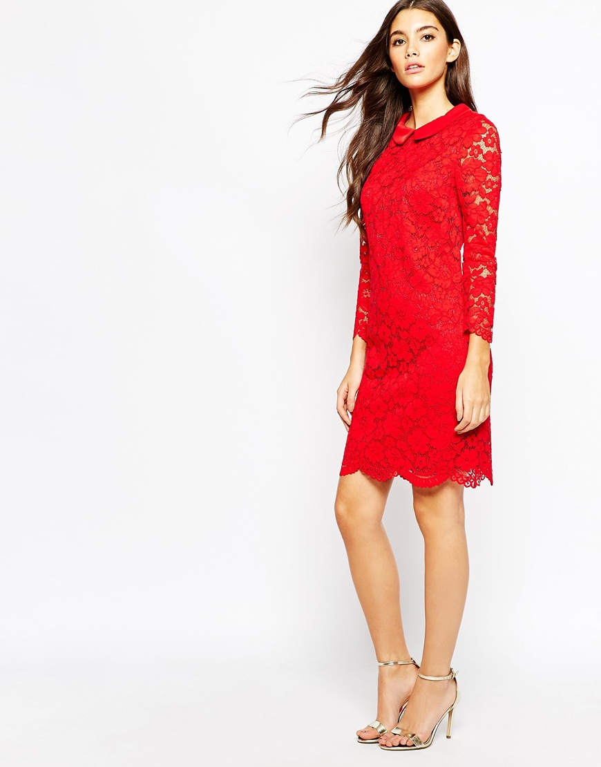 Image 1 of Ted Baker Ameera Scallop Hem Lace Dress | Fashion ...