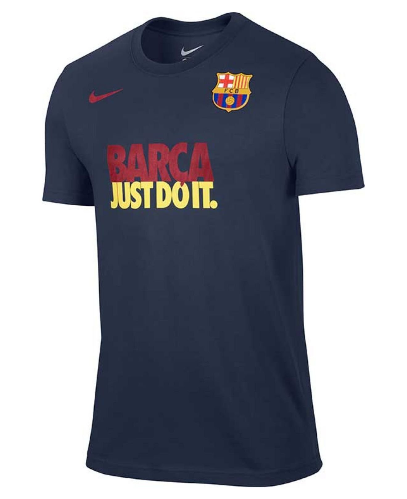 Lyst - Nike Men'S Short-Sleeve Fc Barcelona Club T-Shirt in Blue for Men