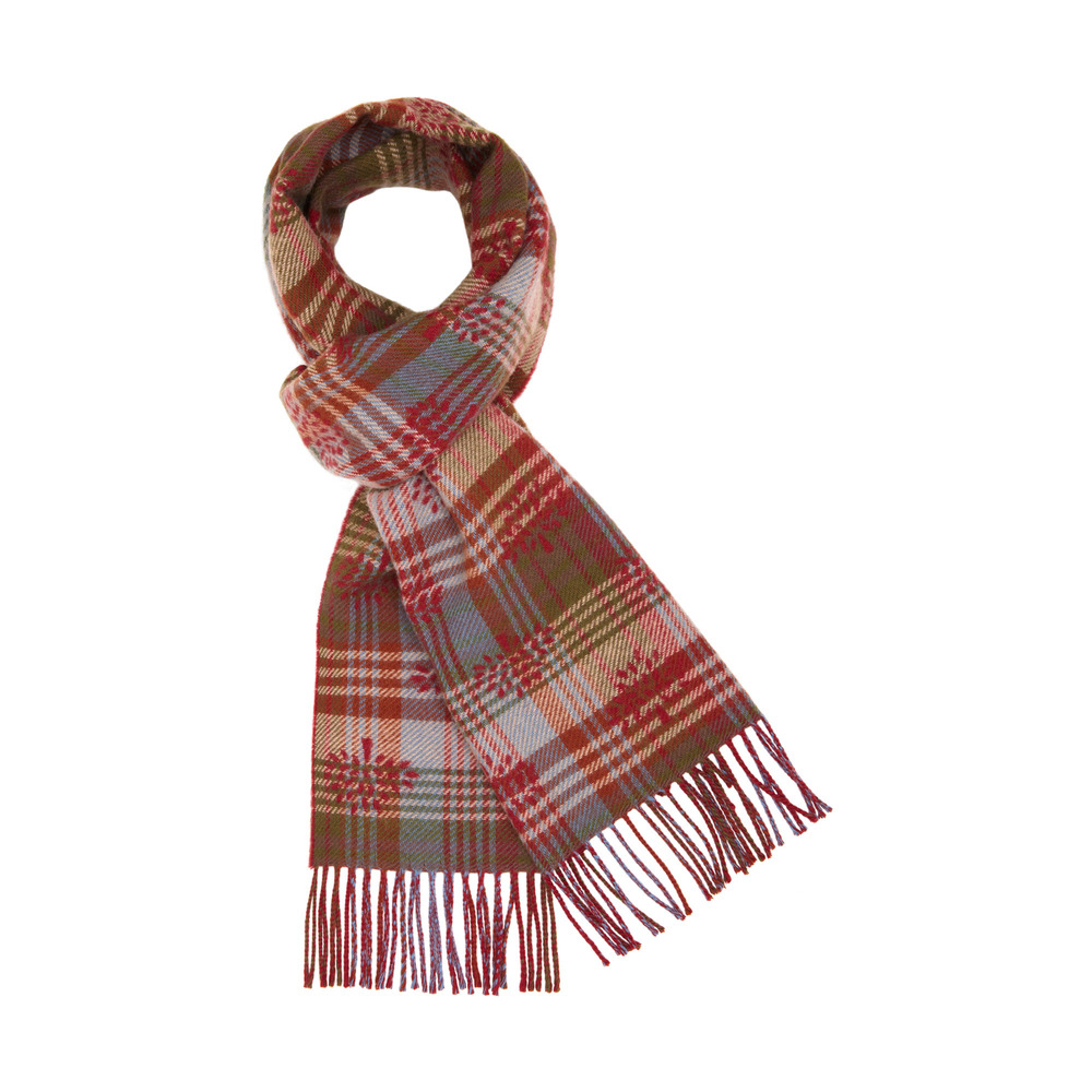 Mulberry Cashmere Plaid Scarf in Brown for Men Lyst