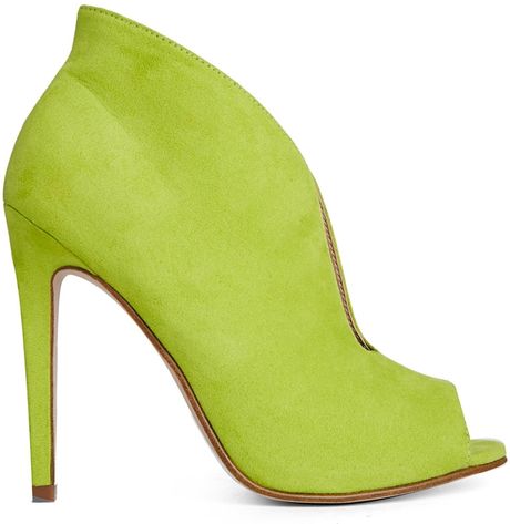 Asos Take Me Home Shoe Boots in Green (Chartreuse) | Lyst