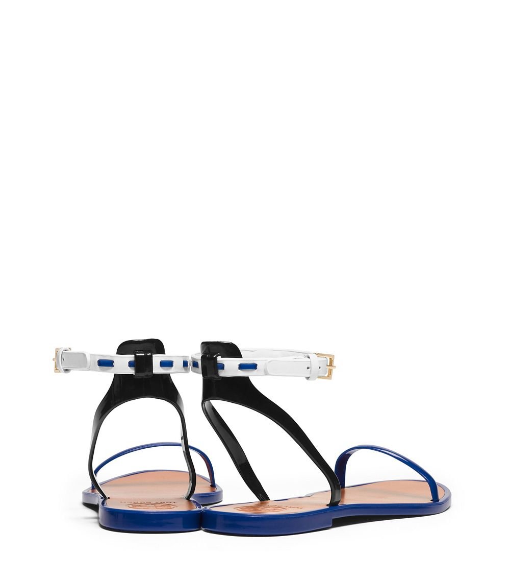 tory burch ankle strap flat sandals