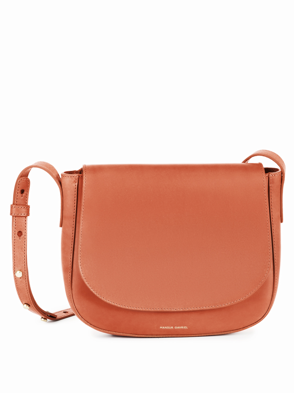 Mansur gavriel Leather Cross-Body Bag in Orange | Lyst