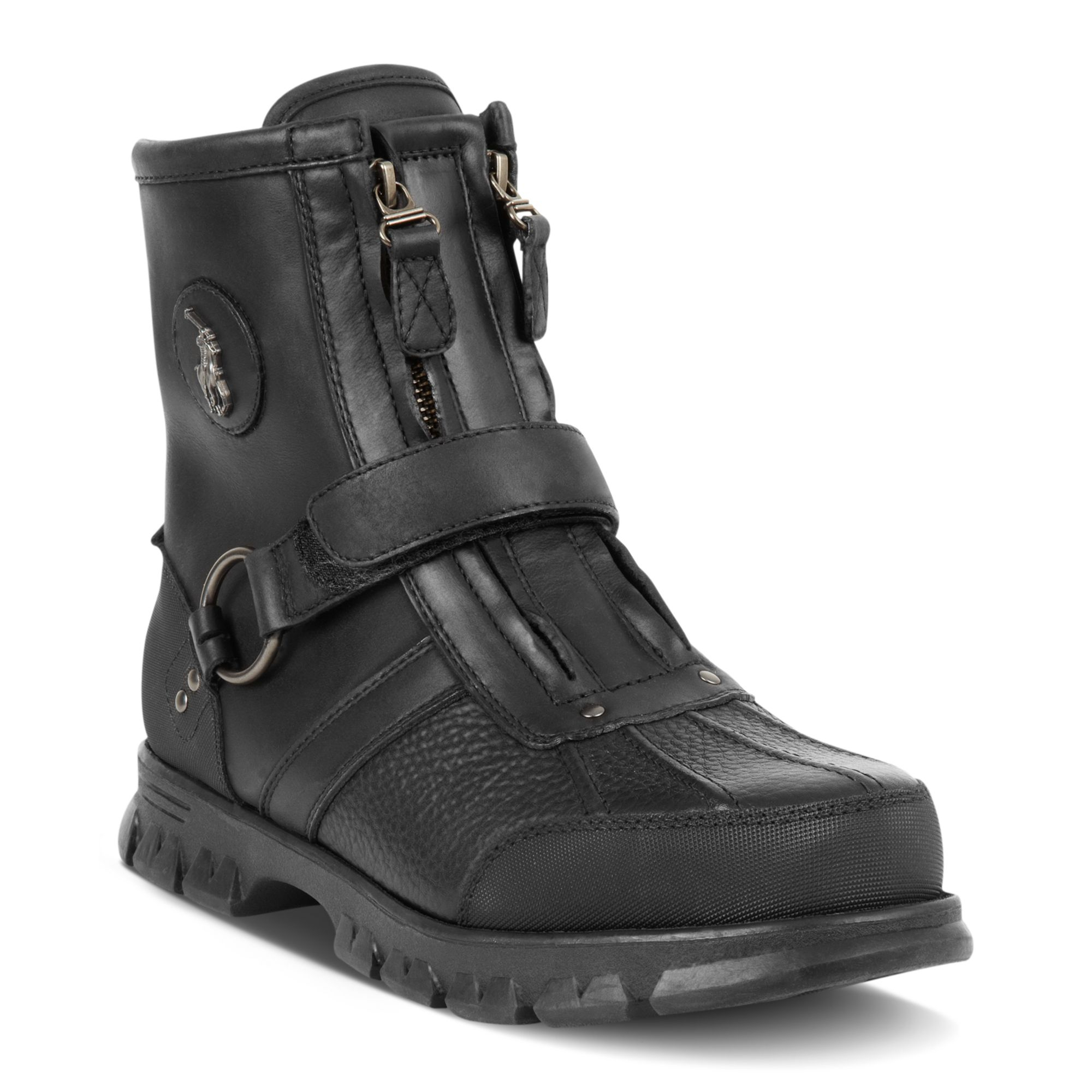 Lyst - Ralph Lauren Polo Conquest Iii High Boots in Black for Men