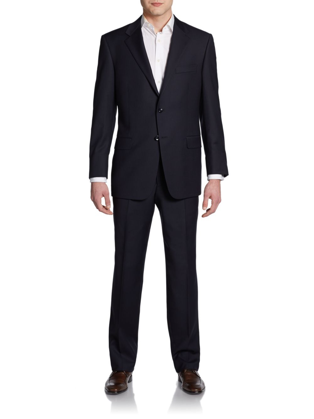 Hickey Freeman Bengaline Worsted Wool Suit in Blue for Men (navy) | Lyst
