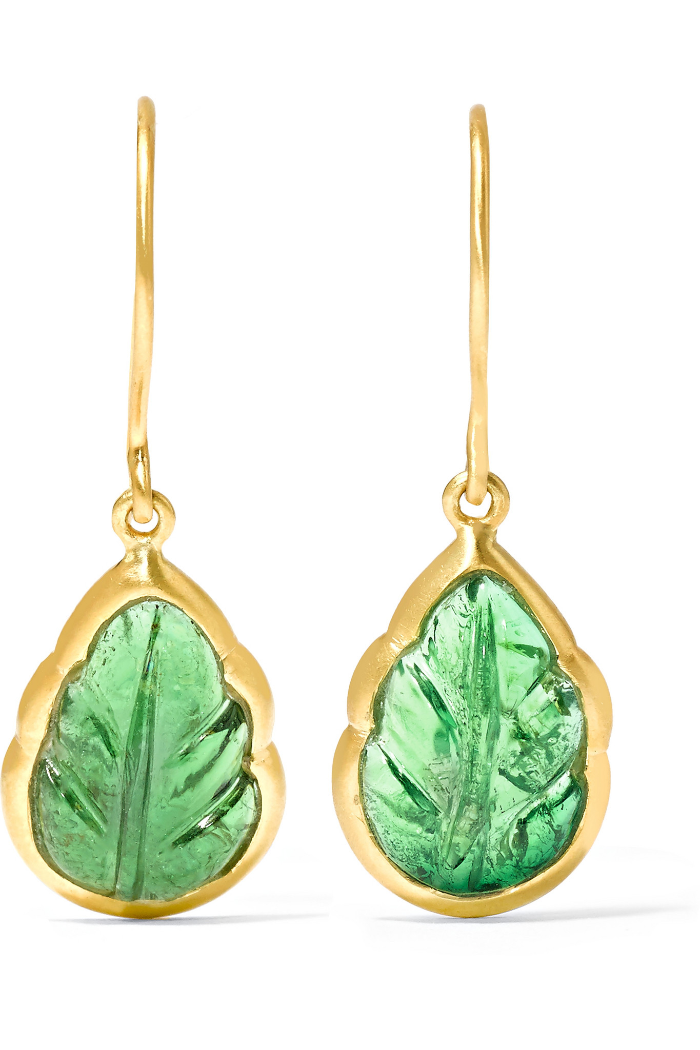 Lyst Pippa Small 18 Karat Gold Tourmaline Earrings In Blue Gallery